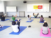 ヨガ教室の様子